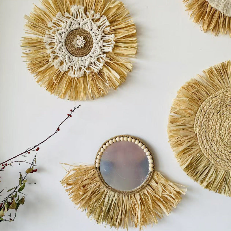 Nourcove Nordic Raffia-Look Woven Wall Hanging - additional product photo