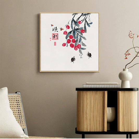 Nourcove Chinese-Inspired Bamboo Motif Wall Art - product image