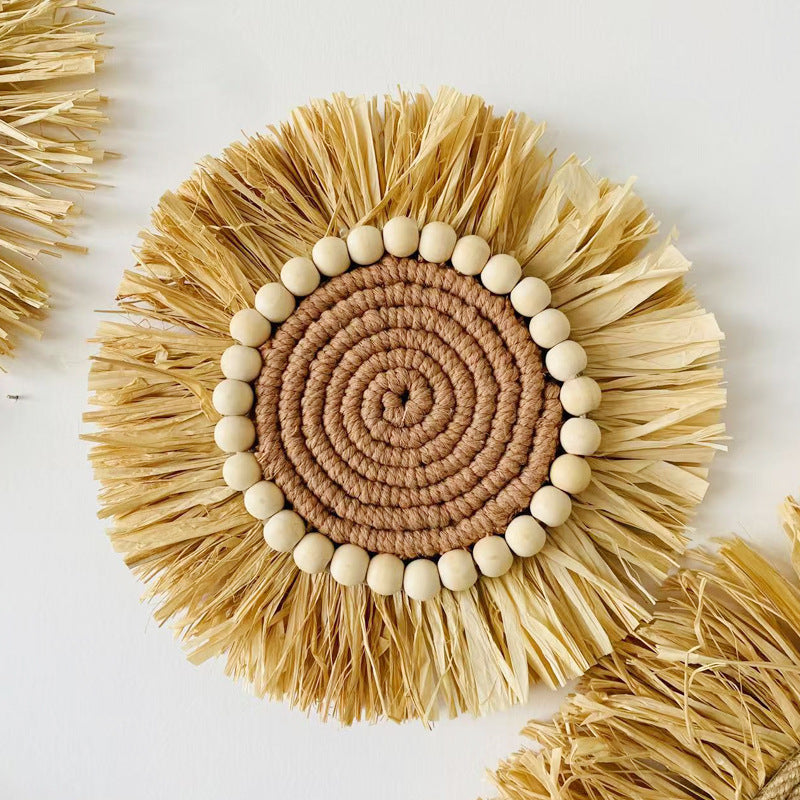 Nourcove Nordic Raffia-Look Woven Wall Hanging - product image