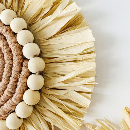 Nourcove Nordic Raffia-Look Woven Wall Hanging - additional product photo