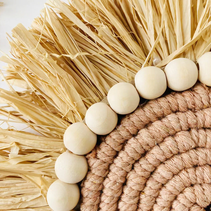Nourcove Nordic Raffia-Look Woven Wall Hanging - additional product photo