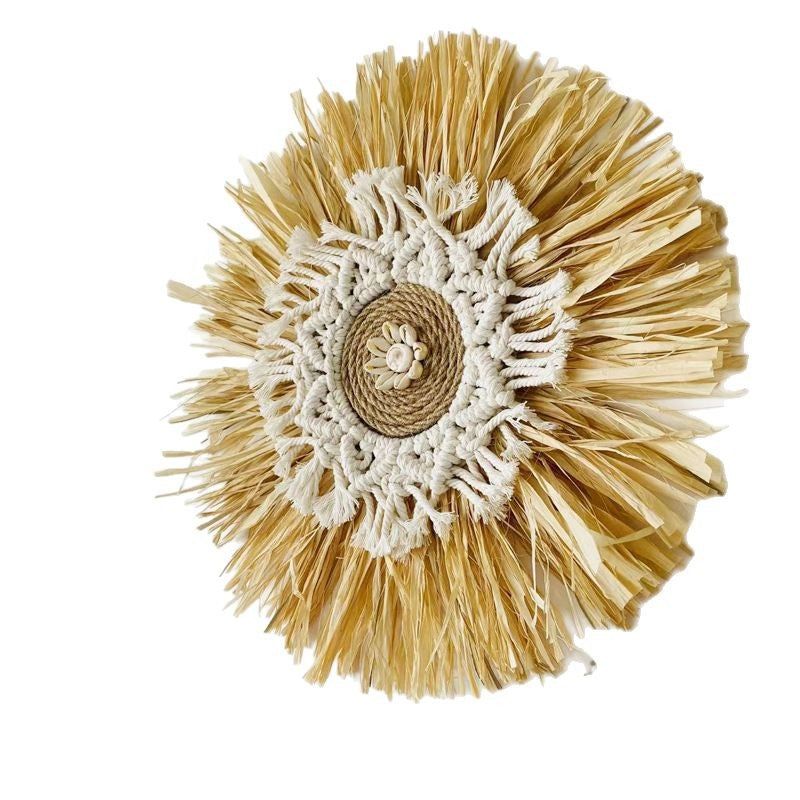 Nourcove Nordic Raffia-Look Woven Wall Hanging - additional product photo