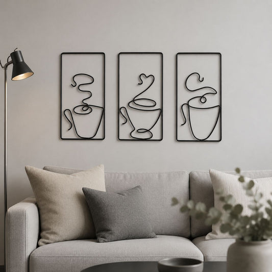 Nourcove Nordic Beige and Cream Minimalist Wall Art - product image