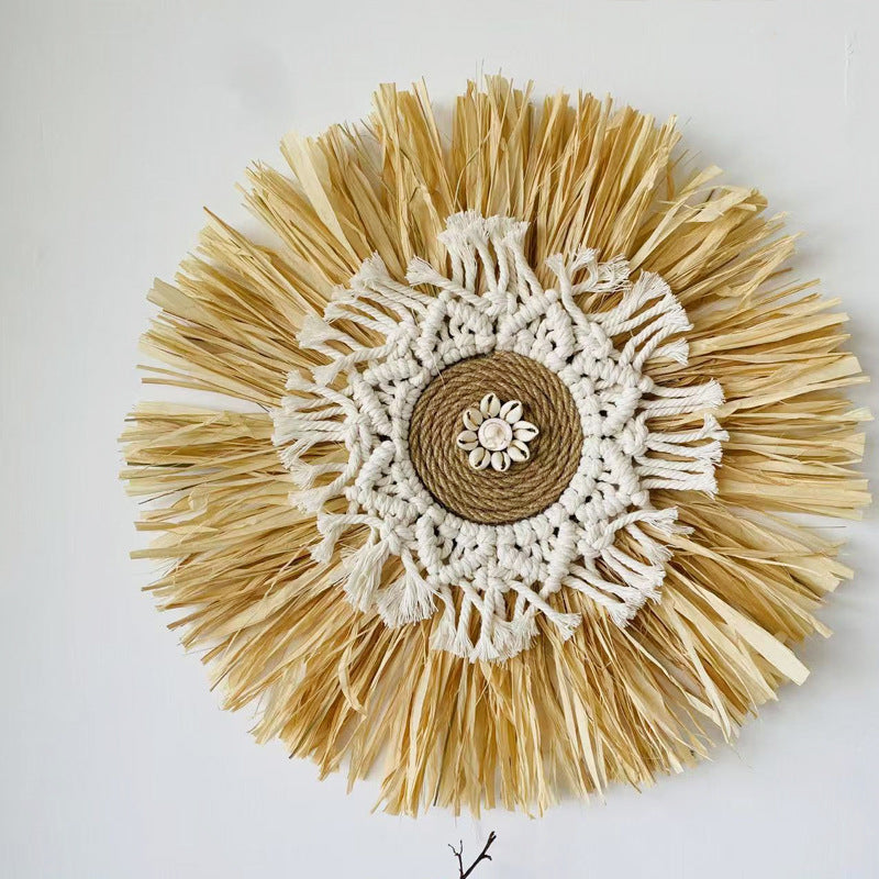 Nourcove Nordic Raffia-Look Woven Wall Hanging - additional product photo