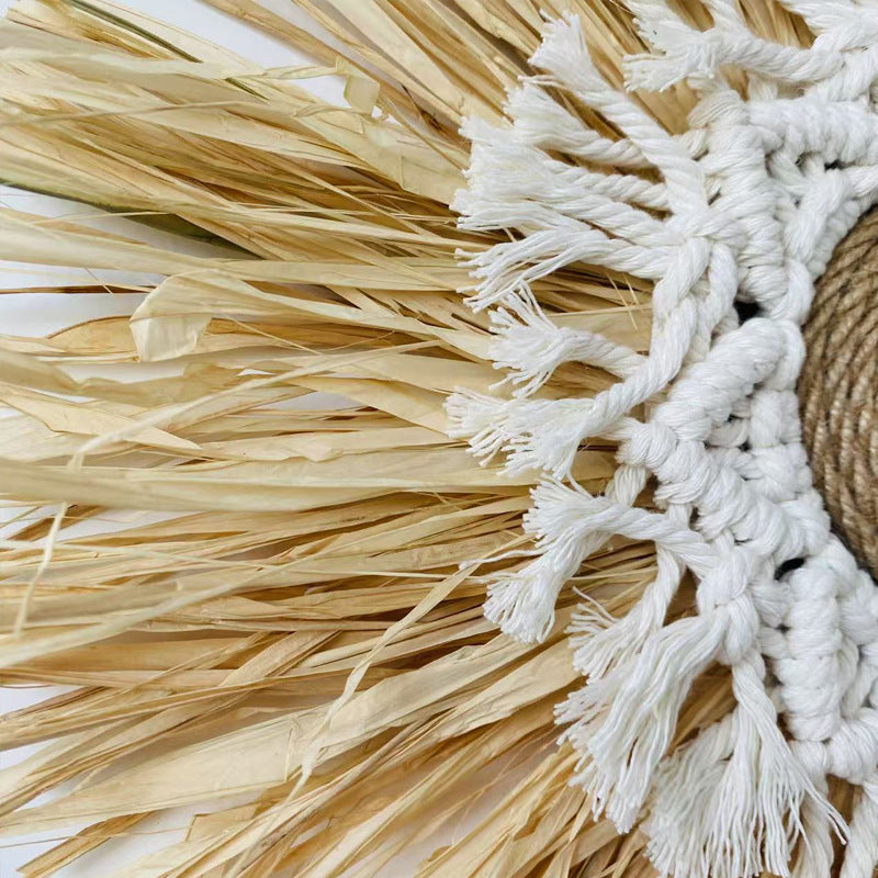 Nourcove Nordic Raffia-Look Woven Wall Hanging - additional product photo
