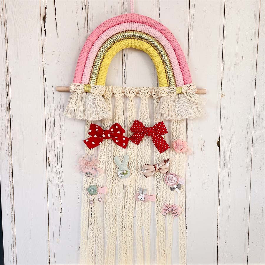 Nourcove Nordic Rainbow Pom-Pom Wall Hanging - product image
